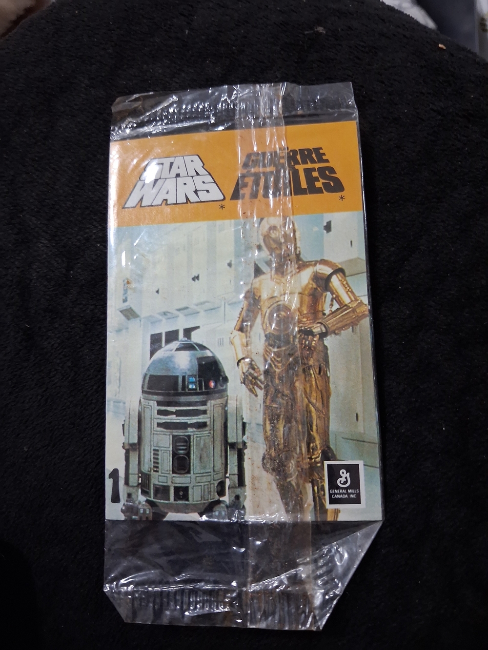 Vintage Star wars General Mills Cereal Box Toy 1983 . Booklet / Comic In Plastic